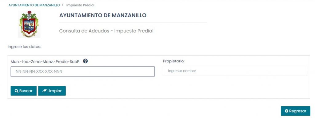 Pago predial en línea Manzanillo catastral