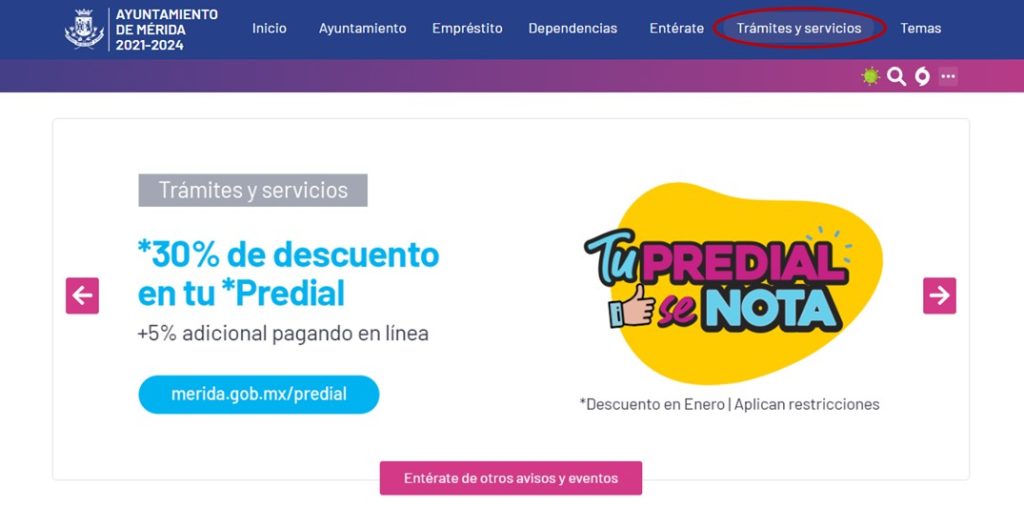 Pagar predial Mérida en línea